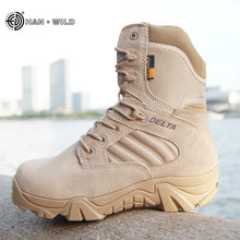 Load image into Gallery viewer, Winter Autumn Men Military Boots Quality Special Force Tactical Desert Combat Ankle Army Work Boots