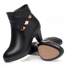 Load image into Gallery viewer, gktinoo-New Fashion-Female Short Boots-Thick Heel- Genuine Leather