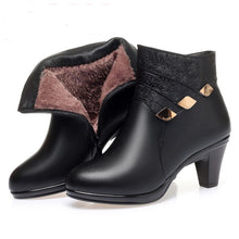 Load image into Gallery viewer, gktinoo-New Fashion-Female Short Boots-Thick Heel- Genuine Leather