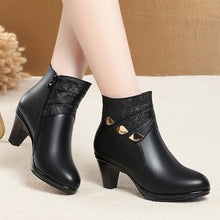 Load image into Gallery viewer, gktinoo-New Fashion-Female Short Boots-Thick Heel- Genuine Leather